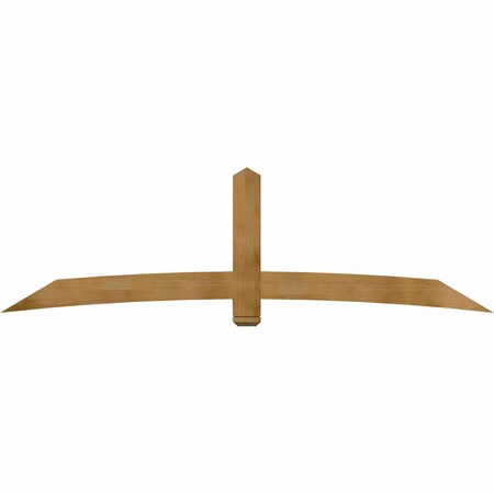Ekena Millwork Bellingham Timber Gable Bracket, Western Red Cedar, 108"W x 31 1/2"H x 4"D x 6"F, 7/12 Pitch GBW108X31X0406BEL00RWR